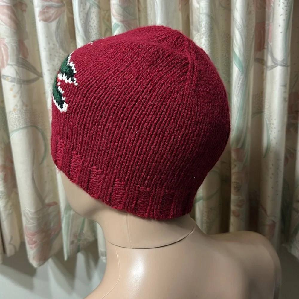 372. 🐊 Lacoste beanie cap/hat wool blend - Picture 4 of 6